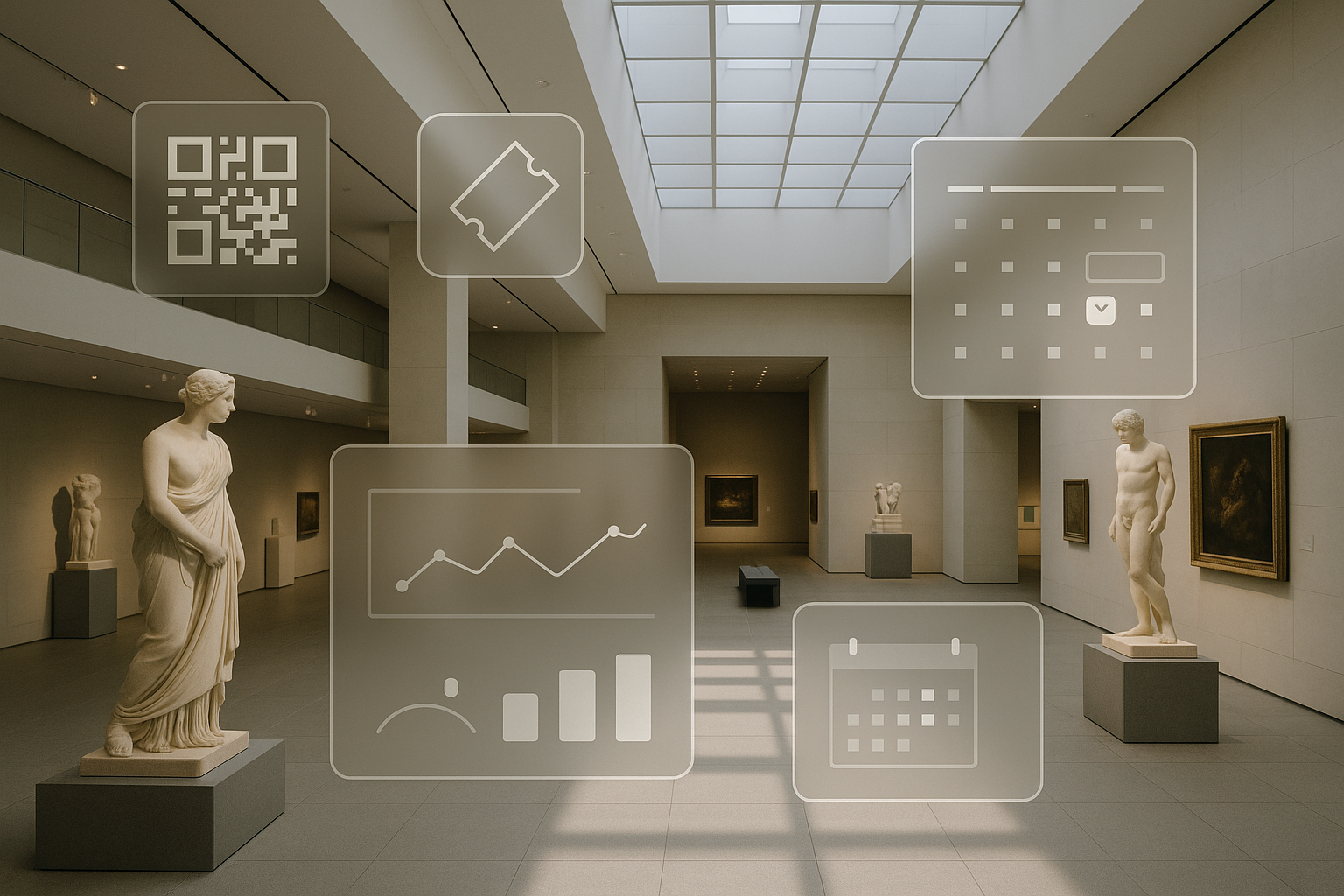 Futuristic Museum Interior