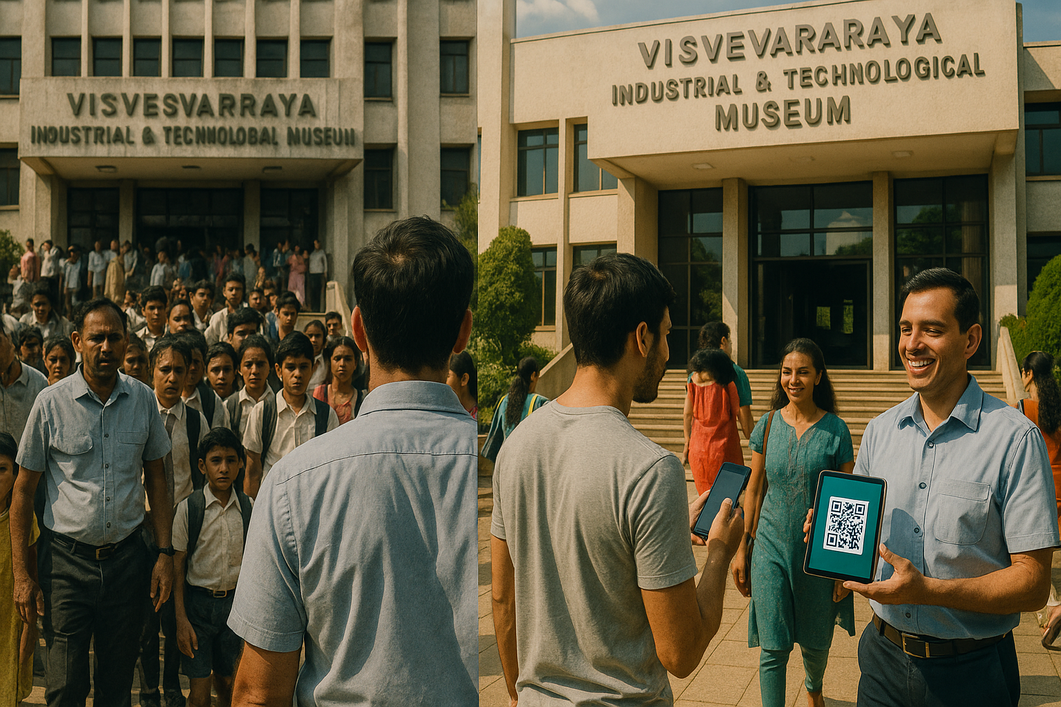 Visvesvaraya Museum Queue Transformation
